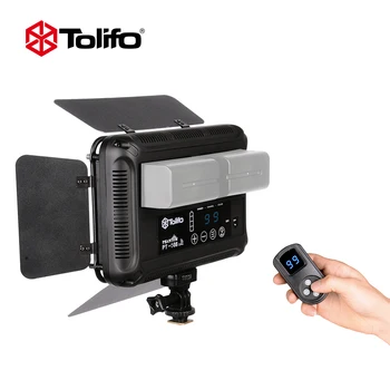 Tolifo Pt-504S 30 Watt Led Видео за огледално-рефлексни камери с led дисплей, wi-fi дистанционно управление на 2,4 G и подвижни врати