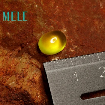 Естествен златисто-жълт камък пренит, 8*10 мм, с овална форма, 3,2 карата, отделяща камък, подходящ за украса със собствените си ръце, дизайнерски камък, подходящ за жени