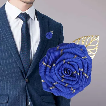 Препоръчваме Емулация на Лента с Ръчно изработени Младоженеца Сватбени corsages за мъже цветя, бутониери за младоженеца-сватбени декорации XH039B