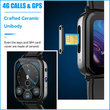 4G Предизвикателство GPS Смарт Часовници За Мъже И Жени С Камера SmartWatch IP67 Водоустойчив Часовник 1,75 Инча Екран Фитнес Тракер За Android и IOS